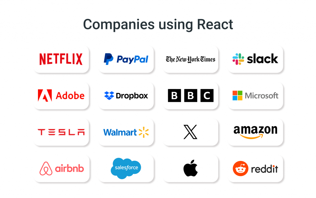 hire react programmers - companies using react