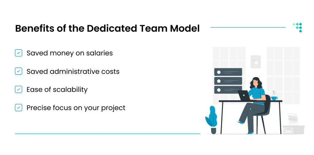 learn the benefits of the dedicated development team model