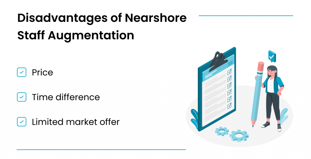 learn about disadvantages of nearshore it staff augmentation