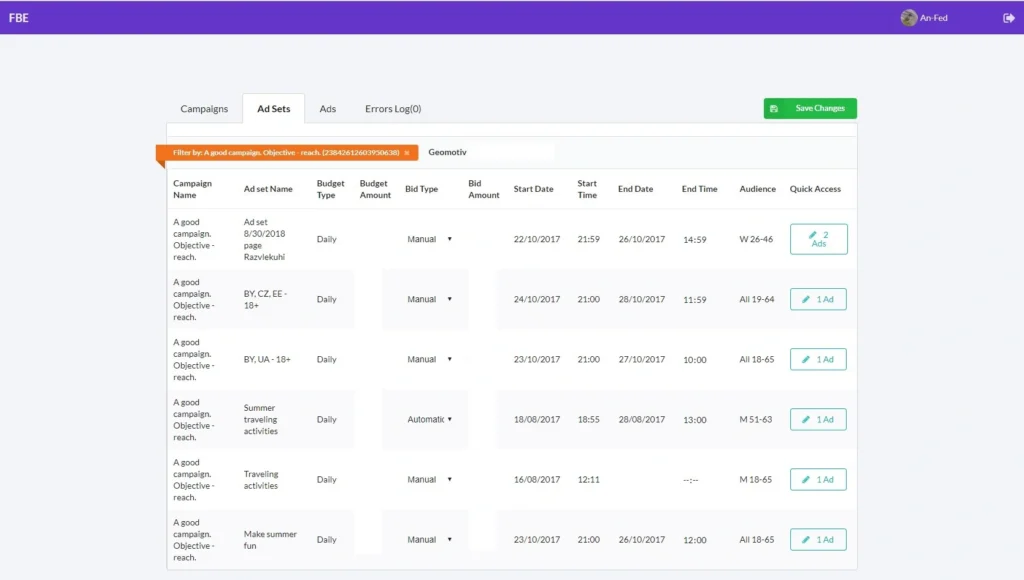 facebook campaign manager 3