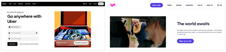 Ride-hailing booking aggregators examples