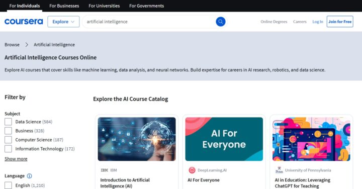 coursera screen
