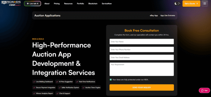 Dev_Technosys_Auction software