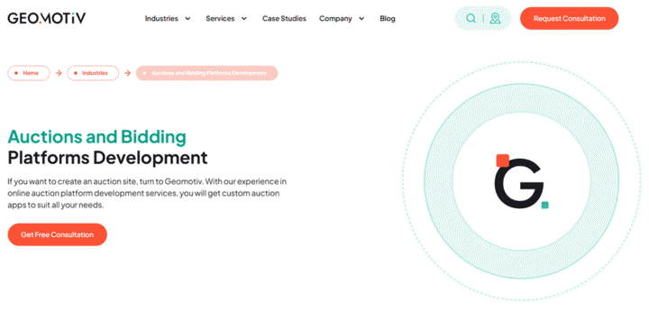 Geomotiv Auction Software