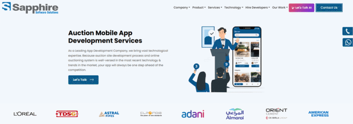 Sapphire auction software