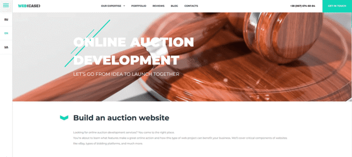 WebCase auction
