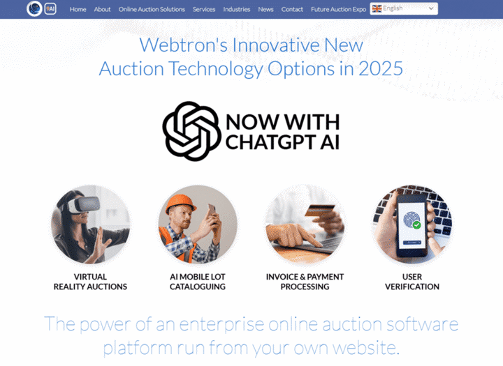 Webtron’s Auction